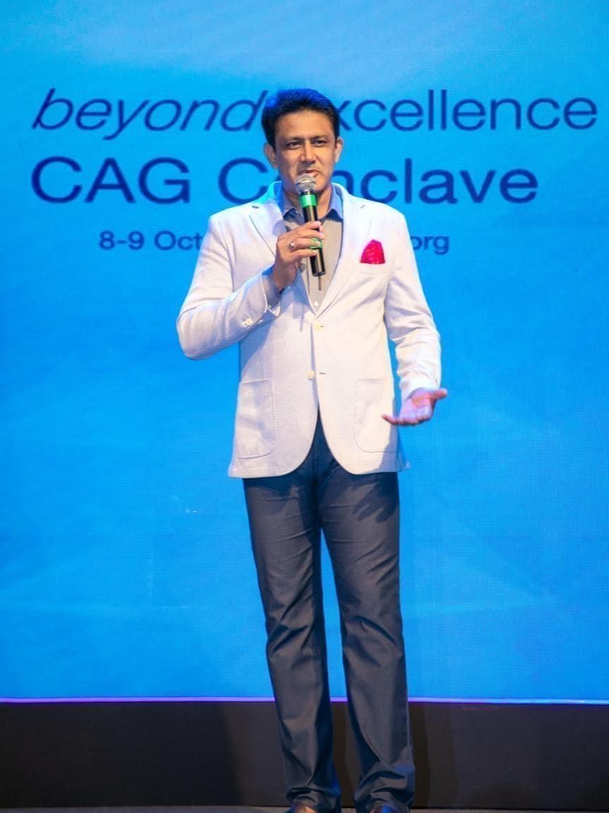 Anil Kumble with Unleashing Champions
