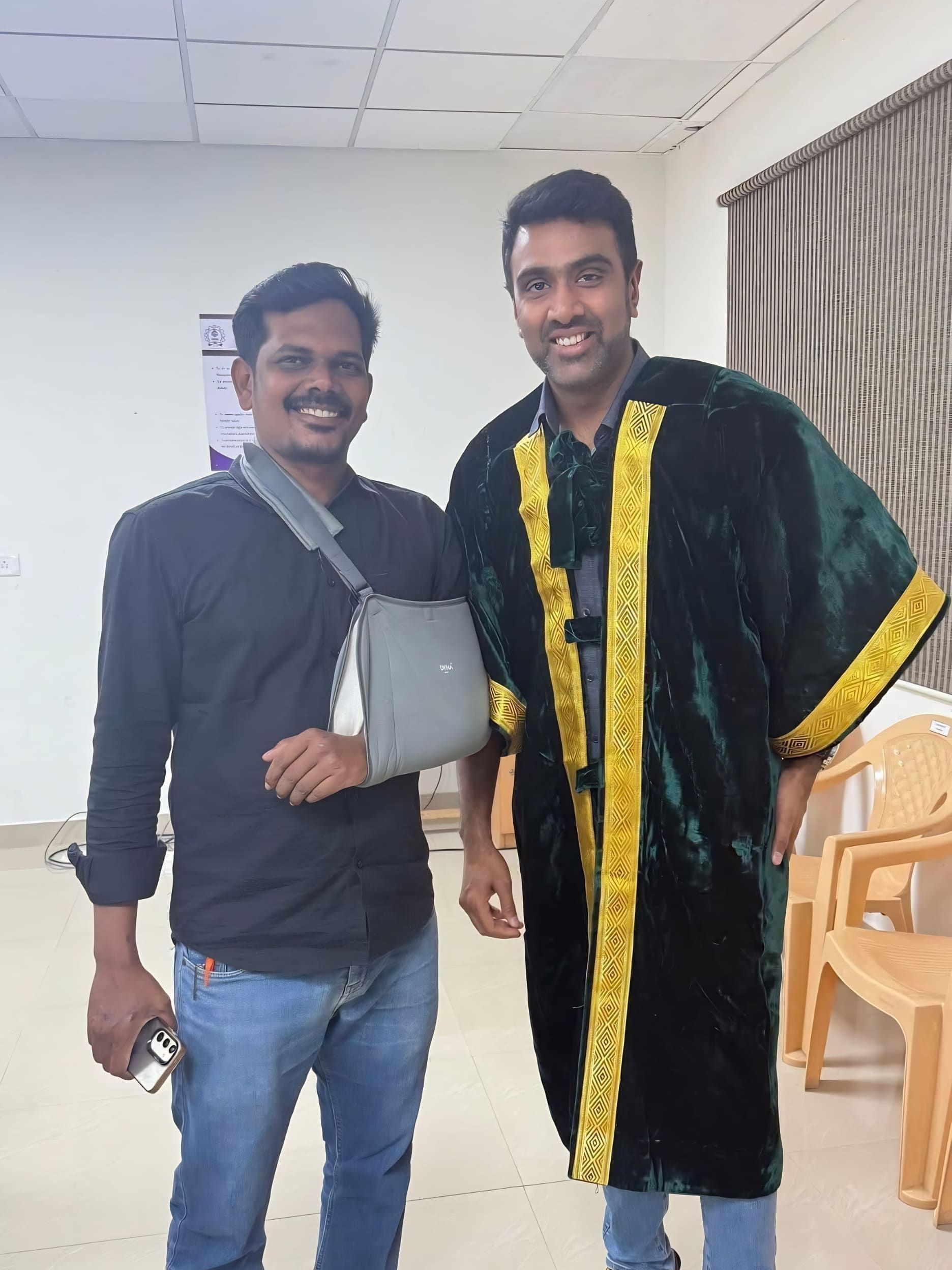Ravichandran Ashwin with Unleashing Champions